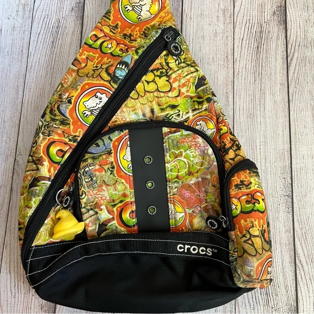 CROCS Graffiti Sling Back Backpack Bag